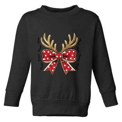 Dasher Dancer Prancer Vixen Comet Cupid Donner Blitzen Christmas Reindeer Toddler Sweatshirt