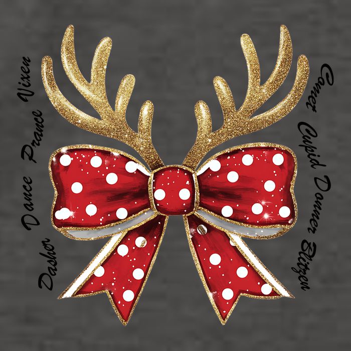 Dasher Dancer Prancer Vixen Comet Cupid Donner Blitzen Christmas Reindeer Vector Backpack