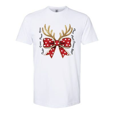 Dasher Dancer Prancer Vixen Comet Cupid Donner Blitzen Christmas Reindeer Softstyle CVC T-Shirt