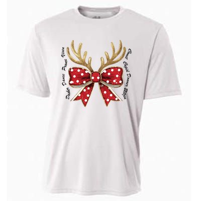 Dasher Dancer Prancer Vixen Comet Cupid Donner Blitzen Christmas Reindeer Cooling Performance Crew T-Shirt