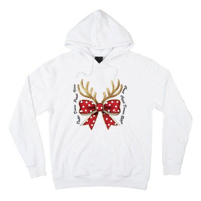 Dasher Dancer Prancer Vixen Comet Cupid Donner Blitzen Christmas Reindeer Hoodie