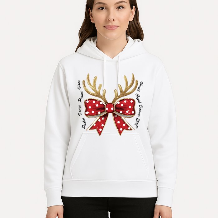 Dasher Dancer Prancer Vixen Comet Cupid Donner Blitzen Christmas Reindeer Hoodie