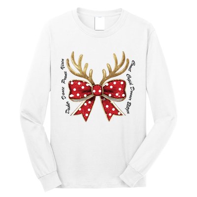 Dasher Dancer Prancer Vixen Comet Cupid Donner Blitzen Christmas Reindeer Long Sleeve Shirt