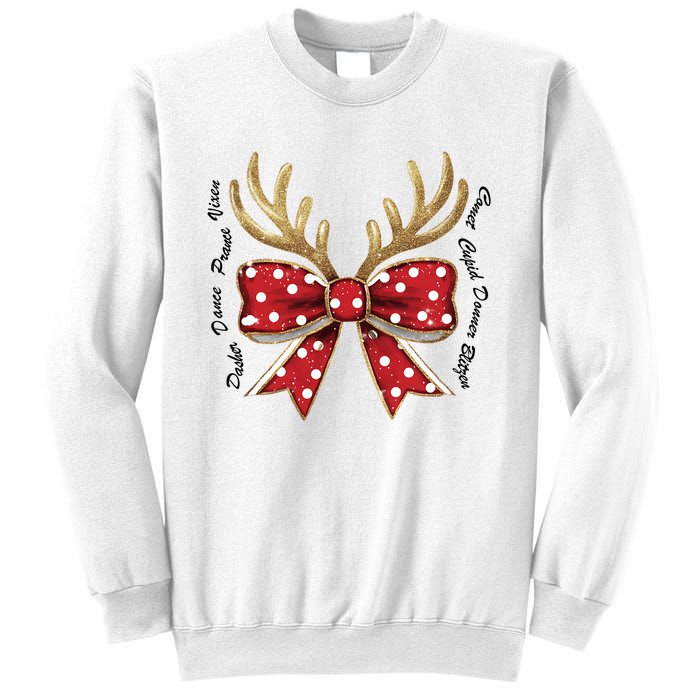 Dasher Dancer Prancer Vixen Comet Cupid Donner Blitzen Christmas Reindeer Sweatshirt