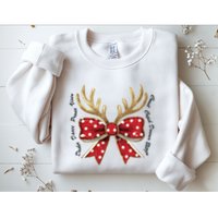 Dasher Dancer Prancer Vixen Comet Cupid Donner Blitzen Christmas Reindeer Sweatshirt