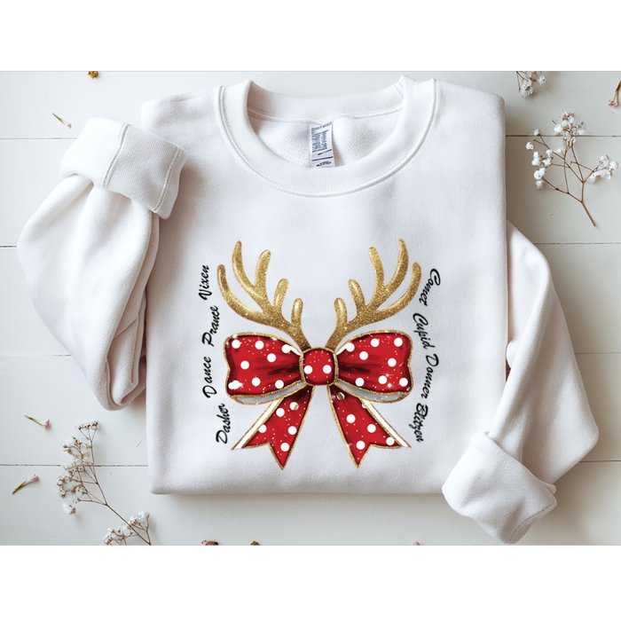 Dasher Dancer Prancer Vixen Comet Cupid Donner Blitzen Christmas Reindeer Sweatshirt