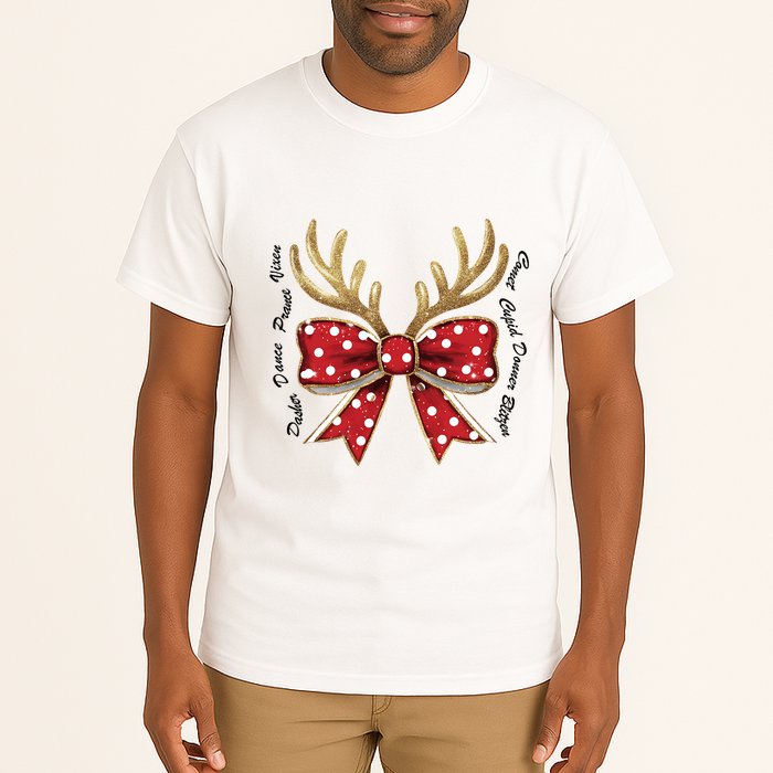 Dasher Dancer Prancer Vixen Comet Cupid Donner Blitzen Christmas Reindeer Tall T-Shirt