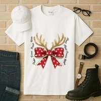 Dasher Dancer Prancer Vixen Comet Cupid Donner Blitzen Christmas Reindeer Tall T-Shirt