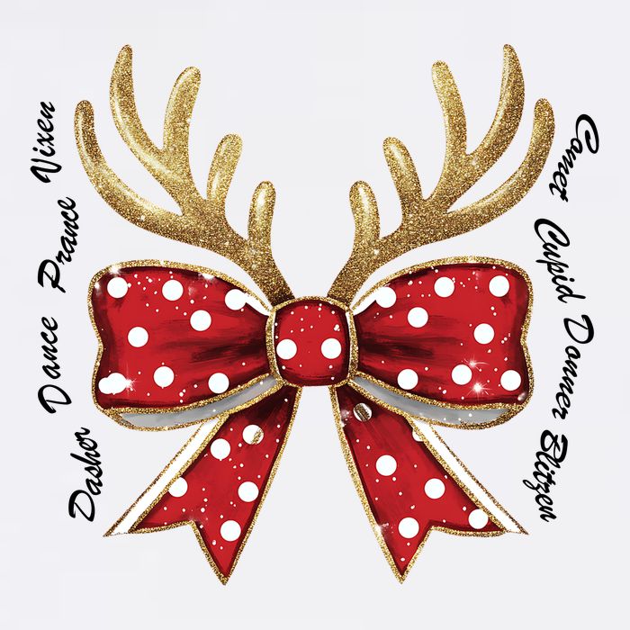 Dasher Dancer Prancer Vixen Comet Cupid Donner Blitzen Christmas Reindeer Sustainable Bucket Hat