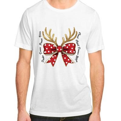 Dasher Dancer Prancer Vixen Comet Cupid Donner Blitzen Christmas Reindeer Adult ChromaSoft Performance T-Shirt