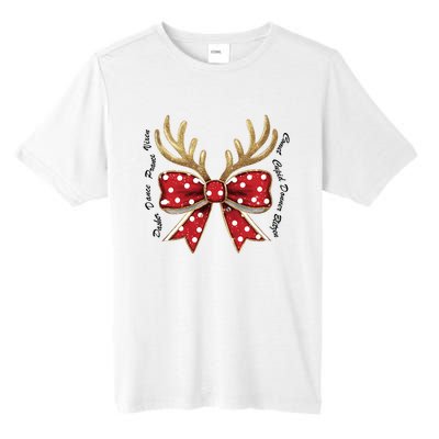 Dasher Dancer Prancer Vixen Comet Cupid Donner Blitzen Christmas Reindeer Tall Fusion ChromaSoft Performance T-Shirt