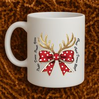Dasher Dancer Prancer Vixen Comet Cupid Donner Blitzen Christmas Reindeer Mug