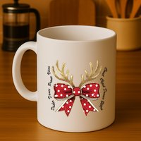 Dasher Dancer Prancer Vixen Comet Cupid Donner Blitzen Christmas Reindeer Mug