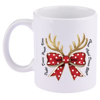Dasher Dancer Prancer Vixen Comet Cupid Donner Blitzen Christmas Reindeer 11oz C Handle Ceramic Mug