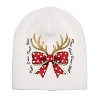 Dasher Dancer Prancer Vixen Comet Cupid Donner Blitzen Christmas Reindeer Short Acrylic Beanie