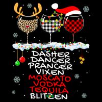 Dasher Dancer Prancer Vixen Moscato Vodka Tequila Blitzen Cool Gift Backpack