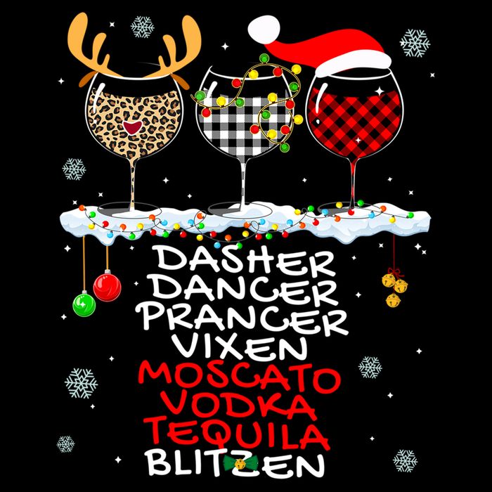 Dasher Dancer Prancer Vixen Moscato Vodka Tequila Blitzen Cool Gift Backpack