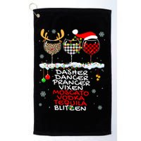 Dasher Dancer Prancer Vixen Moscato Vodka Tequila Blitzen Cool Gift Golf Towel