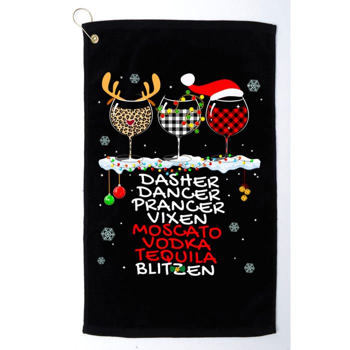Dasher Dancer Prancer Vixen Moscato Vodka Tequila Blitzen Cool Gift Golf Towel