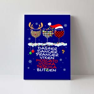 Dasher Dancer Prancer Vixen Moscato Vodka Tequila Blitzen Cool Gift Canvas