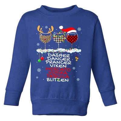Dasher Dancer Prancer Vixen Moscato Vodka Tequila Blitzen Cool Gift Toddler Sweatshirt