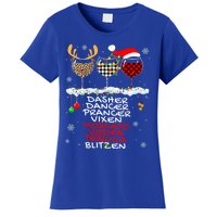 Dasher Dancer Prancer Vixen Moscato Vodka Tequila Blitzen Cool Gift Women's T-Shirt