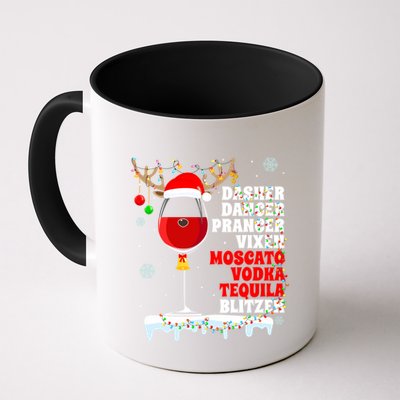 Dasher Dancer Prancer Vixen Moscato Vodka Tequila Blitzen Gift Mug