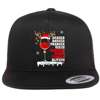 Dasher Dancer Prancer Vixen Moscato Vodka Tequila Blitzen Gift Flatbill Hat