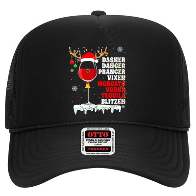 Dasher Dancer Prancer Vixen Moscato Vodka Tequila Blitzen Gift Trucker Hat