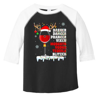 Dasher Dancer Prancer Vixen Moscato Vodka Tequila Blitzen Gift Toddler Fine Jersey T-Shirt