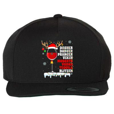 Dasher Dancer Prancer Vixen Moscato Vodka Tequila Blitzen Gift Wool Snapback Cap