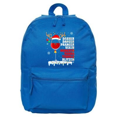 Dasher Dancer Prancer Vixen Moscato Vodka Tequila Blitzen Gift 16 in Basic Backpack