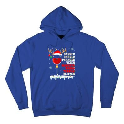 Dasher Dancer Prancer Vixen Moscato Vodka Tequila Blitzen Gift Tall Hoodie