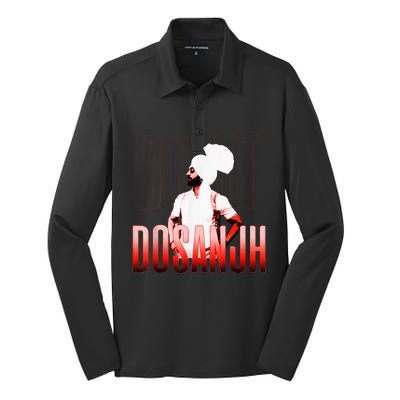 Diljit Dosanjh Punjabi Singer Desi Apparel Punjabi Silk Touch Performance Long Sleeve Polo