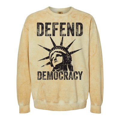 Defend Democracy Protect Voting Rights Save Vote Election Colorblast Crewneck Sweatshirt