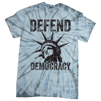 Defend Democracy Protect Voting Rights Save Vote Election Tie-Dye T-Shirt