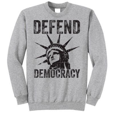 Defend Democracy Protect Voting Rights Save Vote Election Tall Sweatshirt