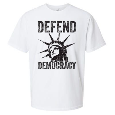 Defend Democracy Protect Voting Rights Save Vote Election Sueded Cloud Jersey T-Shirt