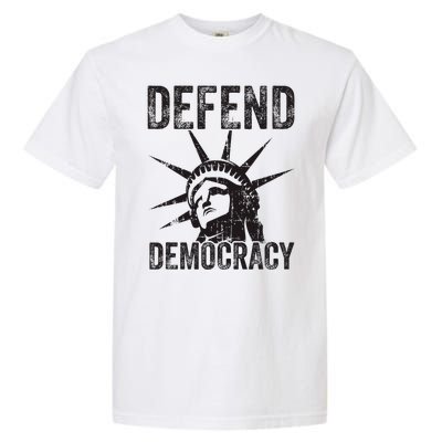 Defend Democracy Protect Voting Rights Save Vote Election Garment-Dyed Heavyweight T-Shirt