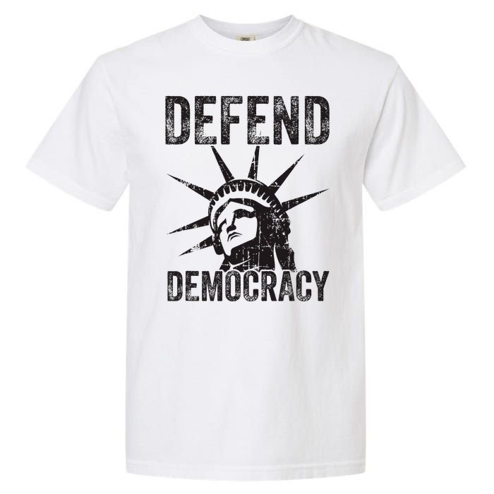 Defend Democracy Protect Voting Rights Save Vote Election Garment-Dyed Heavyweight T-Shirt