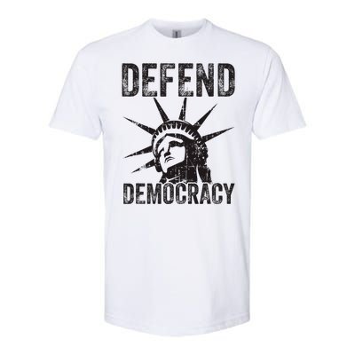 Defend Democracy Protect Voting Rights Save Vote Election Softstyle CVC T-Shirt