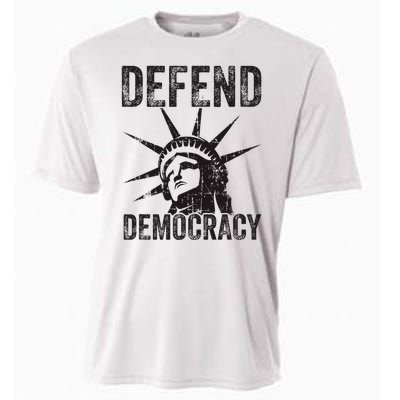 Defend Democracy Protect Voting Rights Save Vote Election Cooling Performance Crew T-Shirt