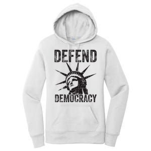 Defend Democracy Protect Voting Rights Save Vote Election Women's Pullover Hoodie