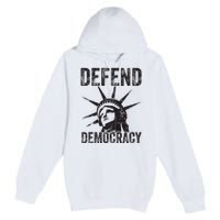 Defend Democracy Protect Voting Rights Save Vote Election Premium Pullover Hoodie