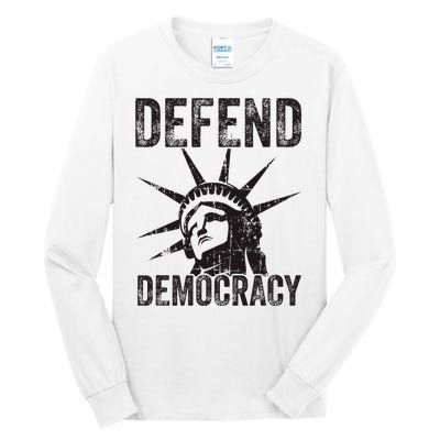 Defend Democracy Protect Voting Rights Save Vote Election Tall Long Sleeve T-Shirt