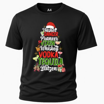 Dasher Dancer Prancer Vixen Moscato Vodka Tequila Blitzen Performance Shirt