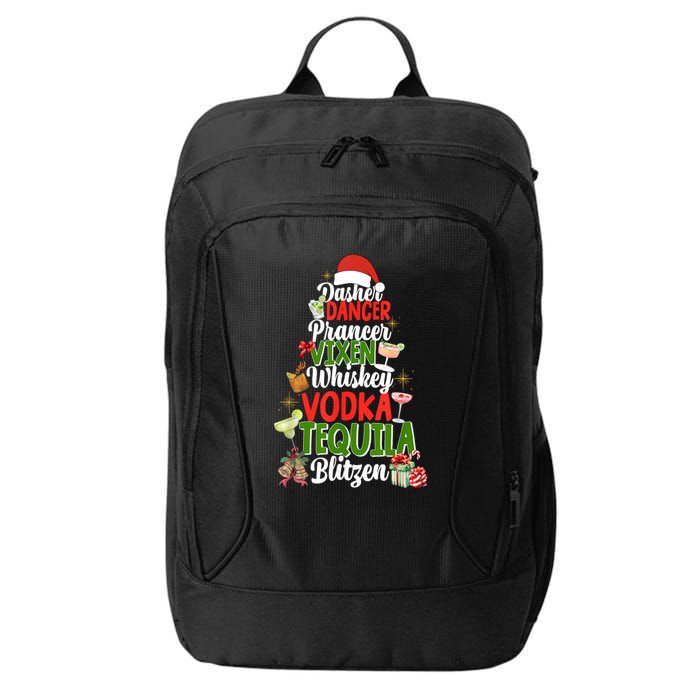 Dasher Dancer Prancer Vixen Moscato Vodka Tequila Blitzen City Backpack