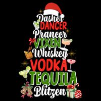 Dasher Dancer Prancer Vixen Moscato Vodka Tequila Blitzen 16 in Basic Backpack