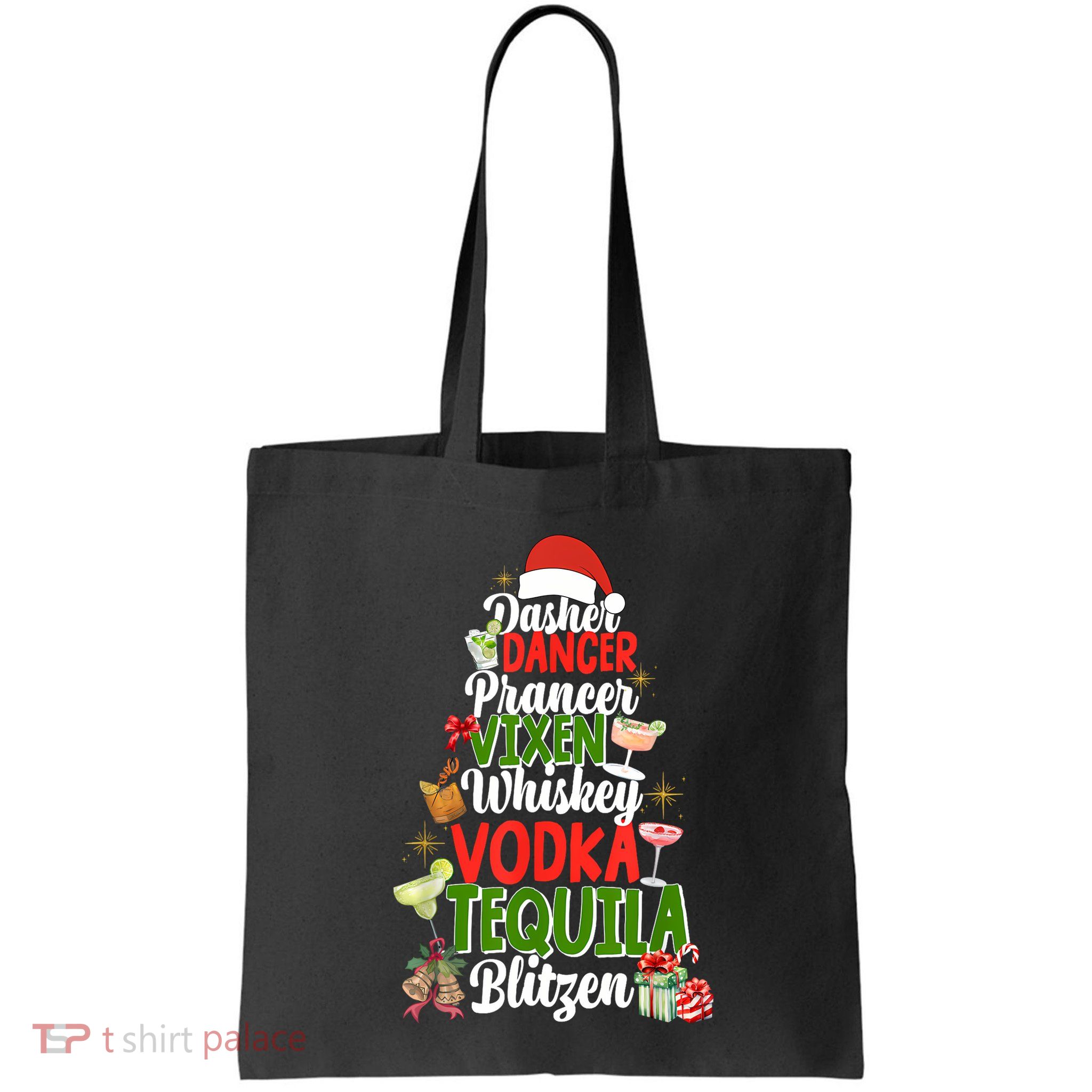 Dasher Dancer Prancer Vixen Moscato Vodka Tequila Blitzen Bag