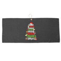 Dasher Dancer Prancer Vixen Moscato Vodka Tequila Blitzen Large Microfiber Waffle Golf Towel
